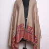 Kashmiri Stole In Beige Fine Wool With Palla Kani Work | Nighat