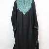 Black Kashmiri Pheran In Tweed Wool With Aari Embroidery |  Nazia