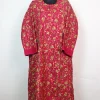Kashmiri Pheran In Pink Cashmilon wool With All Over Aari Embroidery | Gauhar
