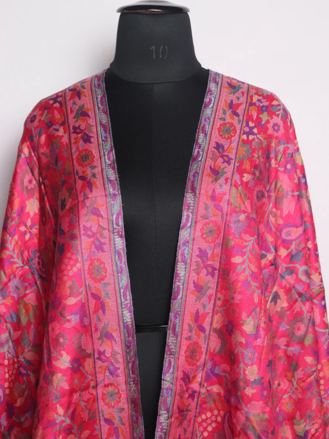 Gulab Kashmiri Stole With Kani Work | Pink - Image 2