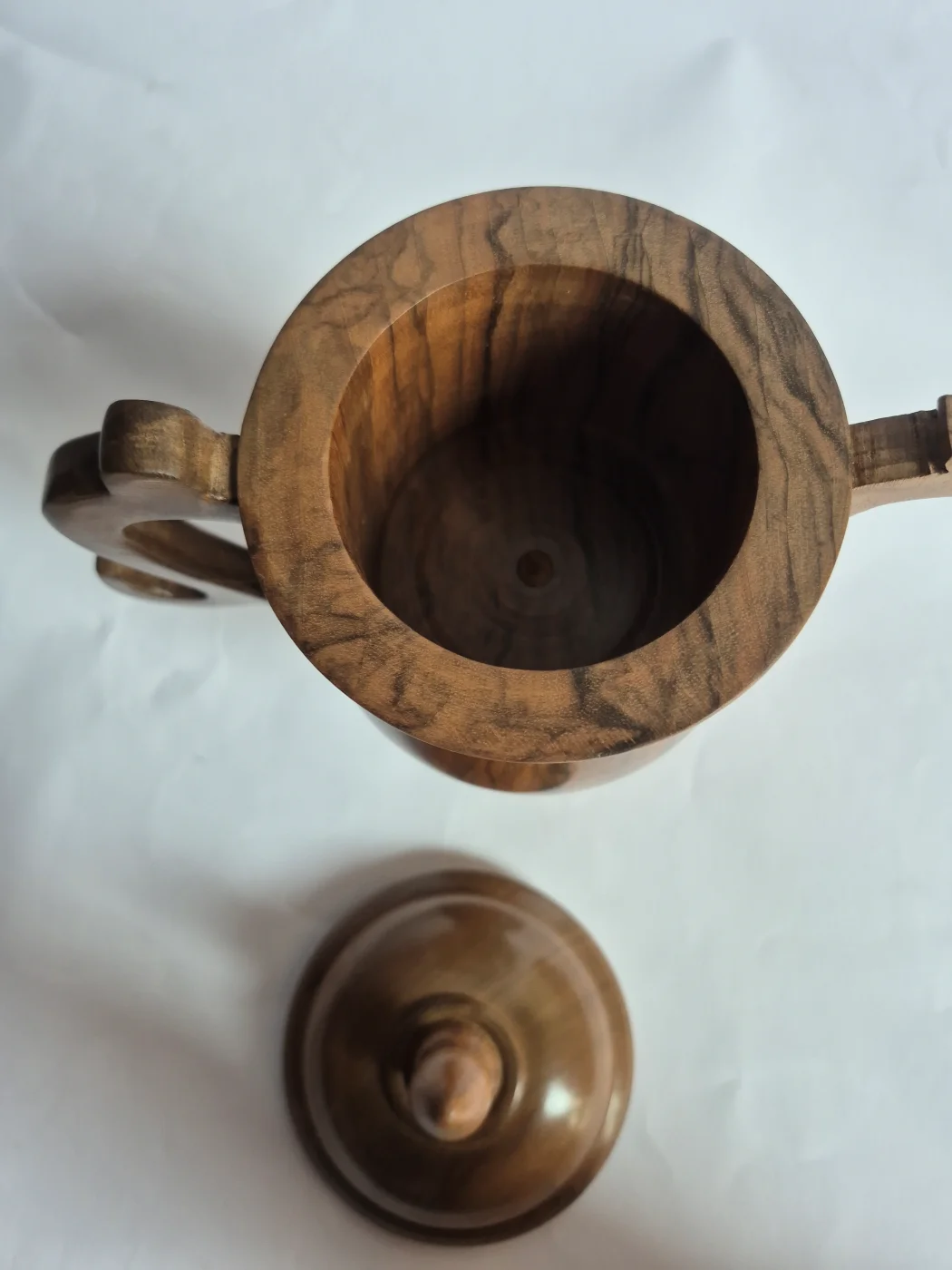 Hand Carved Samavar Made With Kashmiri Walnut Wood for Decor - Image 5