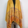 Imra Kashmiri Stoles in Fine Wool with Kani Pattern for Women | Mustard