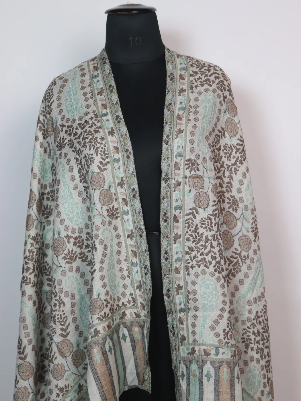 Kashmiri Stole in Fine Wool with Kani Pattern for Women | Imra - Image 2
