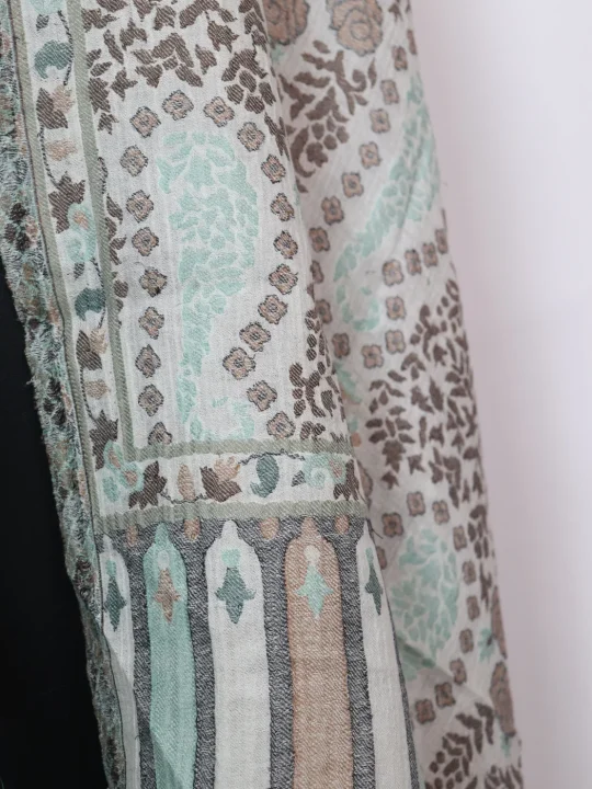 Kashmiri Stole in Fine Wool with Kani Pattern for Women | Imra - Image 3