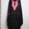 Sameera Kashmiri 3 Piece Unstitched Suit In Polywool With Hand Aari Embroidery | Black
