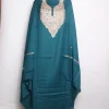 Farida Kashmiri 3 Piece Unstitched Suit In Polywool With Hand Aari Embroidery | Teal Blue