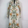 Cream Kashmiri Long Coat Cashmilon Wool Aari Embroidery Yusmarg