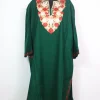 Mehr Green Kashmiri Pheran Cashmilon Wool With Aari Embroidery