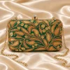Mahira Kashmiri Clutch Bag | Emerald Green