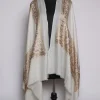 Dilara Kashmiri Stole In Fine Wool With Aari Embroidery | White