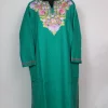 Green Kashmiri Pheran In Cashmilon With Aari Embroidery Zartasha