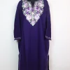 Kashmiri Pheran Ayesha in Blue Cashmilon Wool with Aari Embroidery