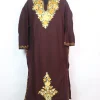 Insha Kashmiri Pheran In Cashmilon wool With Aari Embroidery | Vine