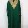 Kashmiri Pheran In Green Cashmilon With Aari Embroidery | Isha