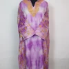 Tie Dye Kashmiri Pheran in Purple Cashmilon With Aari Embroidery | Isha