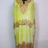 Isha Kashmiri Pheran In Cashmilon With Aari Embroidery Tie Dye | Yellow