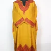 Kashmiri Pheran Isha In Mustard Yellow Cashmilon With Aari Embroidery