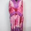 Kashmiri Pheran Isha in Pink Tie Dye Cashmilon With Aari Embroidery