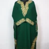 Isha Kashmiri Pheran in Green Cashmilon With Aari Embroidery