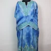 Isha Kashmiri Pheran in Blue Tie Dye Cashmilon With Aari Embroidery