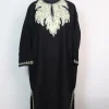 Kashmiri Pheran Insha In Black Cashmilon With Aari Embroidery