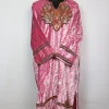 Kashmiri Pheran Ziyaa In Pink Crush Velvet With Tilla Patch