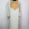 Kashmiri Pheran Afsana in White Cashmilon with Aari Embroidery