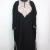 Kashmiri Pheran in Black Cashmilon with Aari Embroidery | Khadija