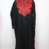Kashmiri Pheran in Black Cashmilon with Aari Embroidery | Bushra