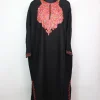 Kashmiri Pheran Shagufta in Black Cashmilon with Aari Embroidery