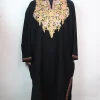 Haneen Kashmiri Pheran in Black Cashmilon with Aari Embroidery