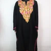 Kashmiri Pheran Maliha in Black Cashmilon with Aari Embroidery