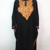 Kashmiri Pheran in Black Cashmilon with Aari Embroidery | Misba
