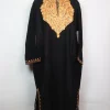 Nausheen Kashmiri Pheran in Black Cashmilon with Aari Embroidery