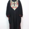 Rafia Kashmiri Pheran with Aari Embroidery in Blue Cashmilon