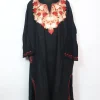 Kashmiri Pheran in Black Cashmilon with Aari Embroidery | Nausheeba