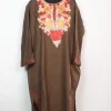 Madiha Kashmiri Pheran in Brown Cashmilon with Aari Embroidery