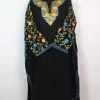 Designer Kashmiri Pheran in Black Cashmilon with Aari Embroidery Sleeve Jaal Work  | Rameen
