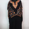 Designer Kashmiri Pheran in Black Cashmilon with Aari Embroidery Sleeve Jaal Work | Rooh
