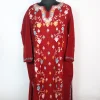 Sehrish Kashmiri Designer Pheran in Cashmilon with Front Jaal Aari Embroidery | Maroon
