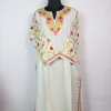 Gulafshan Kashmiri Designer Pheran with Aari Embroidery Sleeve Jaal Work in White Cashmilon