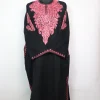 Munaza Kashmiri Pheran in Black Cashmilon with Aari Embroidery Sleeve Boothi