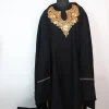Qudsia Kashmiri Pheran in Black Cashmilon with Tilla Work – 3pc Set