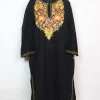 Aqeela Kashmiri Pheran in Black Cashmilon With Aari Work
