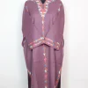 Aabida Kashmiri Pheran Pureple Cashmilon With Badami Aari Embroidery| Designer