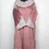 Kashmiri Pheran in Dusty Pink Makhmal with Zari Work | Ruqayya