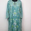 Sea Green Kashmiri Velvet Pheran with Aari Embroidery | Mahnoor