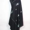 Sadiqa Kashmiri Shawl with Hand Sozni Embroidery in Black Cashmilon
