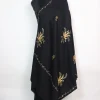 Sakeena Kashmiri Shawl in Black Cashmilon with Hand Sozni Embroidery