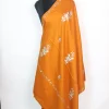 Kashmiri Shawl in Yellow Cashmilon with Hand Sozni Embroidery | Afroza